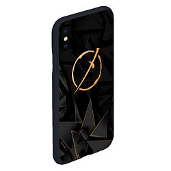 Чехол iPhone XS Max матовый Akame ga Kill golden poly, цвет: 3D-черный — фото 2