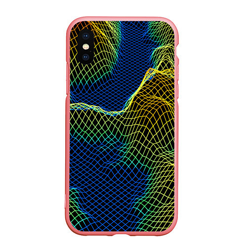 Чехол iPhone XS Max матовый Тепловизор топографии / 3D-Баблгам – фото 1