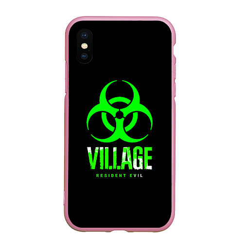 Чехол iPhone XS Max матовый Resident Evil8 toxic / 3D-Розовый – фото 1