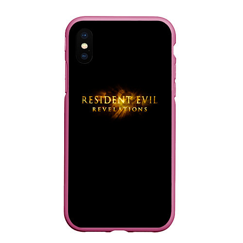 Чехол iPhone XS Max матовый Resident Evil 7 biohazard / 3D-Малиновый – фото 1