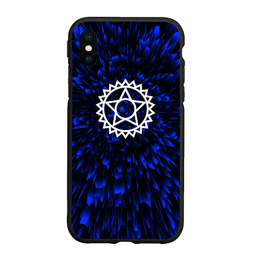 Чехол iPhone XS Max матовый Black Butler blue energy / 3D-Черный – фото 1