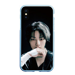 Чехол iPhone XS Max матовый Stray Kids I N Giant concept, цвет: 3D-голубой