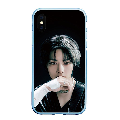 Чехол iPhone XS Max матовый Stray Kids I N Giant concept / 3D-Голубой – фото 1