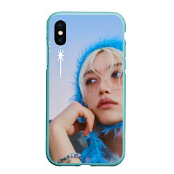 Чехол iPhone XS Max матовый Stray Kids Lixx Ate era, цвет: 3D-мятный