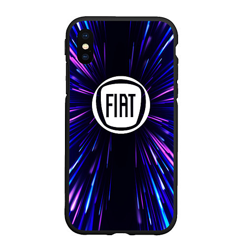 Чехол iPhone XS Max матовый Fiat neon energy / 3D-Черный – фото 1