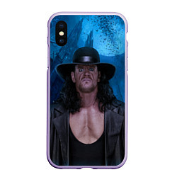 Чехол iPhone XS Max матовый Undertaker, цвет: 3D-светло-сиреневый