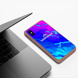 Чехол iPhone XS Max матовый Warframe neon storm, цвет: 3D-коричневый — фото 2