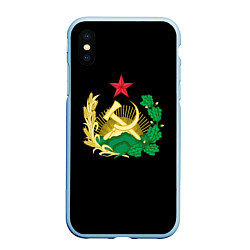 Чехол iPhone XS Max матовый Советский союз герб