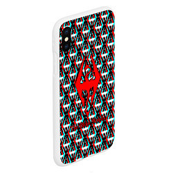 Чехол iPhone XS Max матовый The Elder Scrolls glitch pattern, цвет: 3D-белый — фото 2