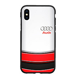 Чехол iPhone XS Max матовый AUDI auto car, цвет: 3D-черный