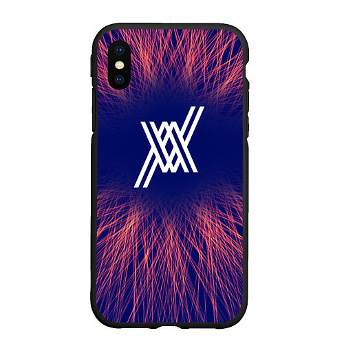 Чехол iPhone XS Max матовый Darling in the FranXX red energy / 3D-Черный – фото 1