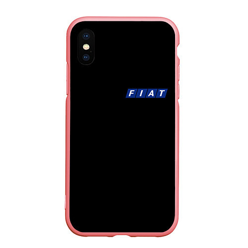 Чехол iPhone XS Max матовый FIAT logo auto / 3D-Баблгам – фото 1