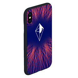 Чехол iPhone XS Max матовый No Mans Sky red energy, цвет: 3D-черный — фото 2