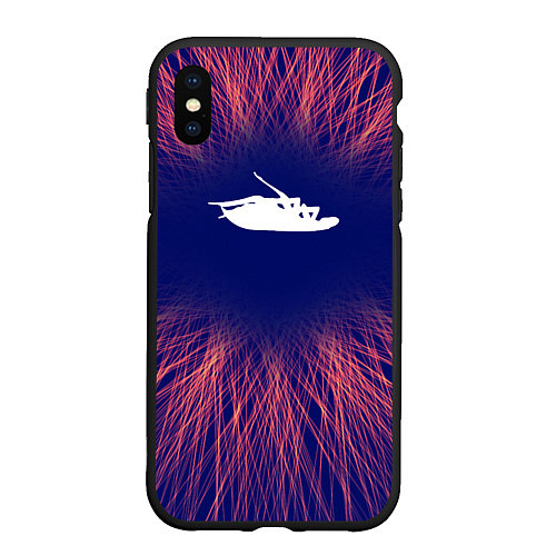 Чехол iPhone XS Max матовый Papa Roach red energy / 3D-Черный – фото 1