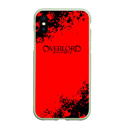 Чехол iPhone XS Max матовый Overlord anime, цвет: 3D-салатовый