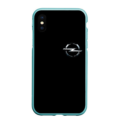 Чехол iPhone XS Max матовый Opel logo auto / 3D-Мятный – фото 1