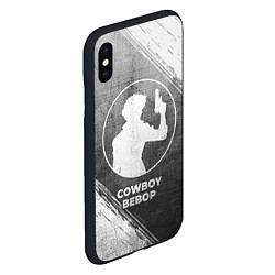 Чехол iPhone XS Max матовый Cowboy Bebop - grey gradient, цвет: 3D-черный — фото 2