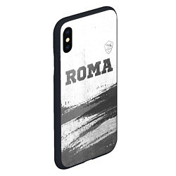 Чехол iPhone XS Max матовый Roma - white gradient посередине, цвет: 3D-черный — фото 2