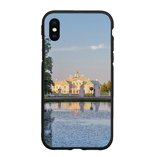 Чехол iPhone XS Max матовый Меншиковский дворец в Ораниенбауме / 3D-Черный – фото 1