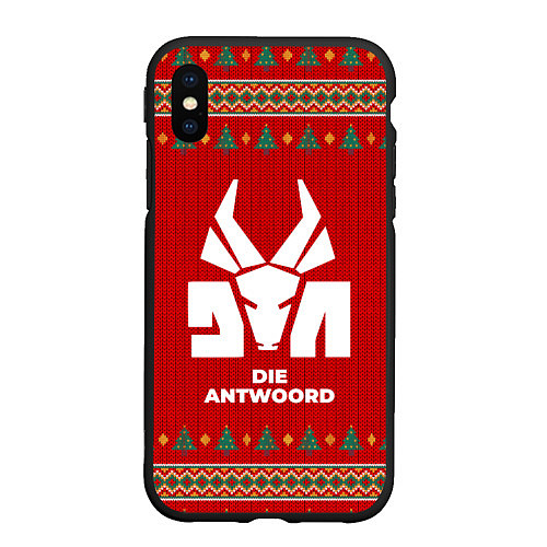 Чехол iPhone XS Max матовый Die Antwoord new year / 3D-Черный – фото 1