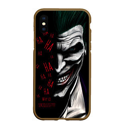 Чехол iPhone XS Max матовый Joker in the dark