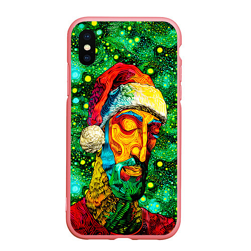 Чехол iPhone XS Max матовый Ded Moroz: pop-art-brut-nouveau pointillism / 3D-Баблгам – фото 1