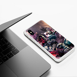 Чехол iPhone XS Max матовый Лобо, цвет: 3D-белый — фото 2