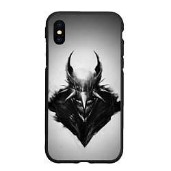 Чехол iPhone XS Max матовый Batman who laughs, цвет: 3D-черный