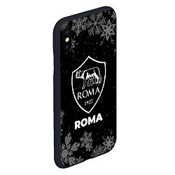 Чехол iPhone XS Max матовый Снежный Roma, цвет: 3D-черный — фото 2