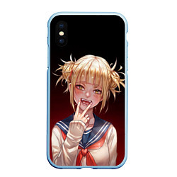 Чехол iPhone XS Max матовый Himiko Toga league of villains, цвет: 3D-голубой