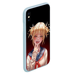 Чехол iPhone XS Max матовый Himiko Toga league of villains, цвет: 3D-голубой — фото 2