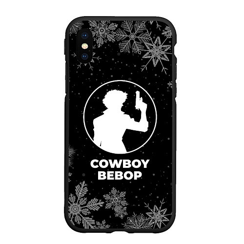 Чехол iPhone XS Max матовый Снежный Cowboy Bebop / 3D-Черный – фото 1