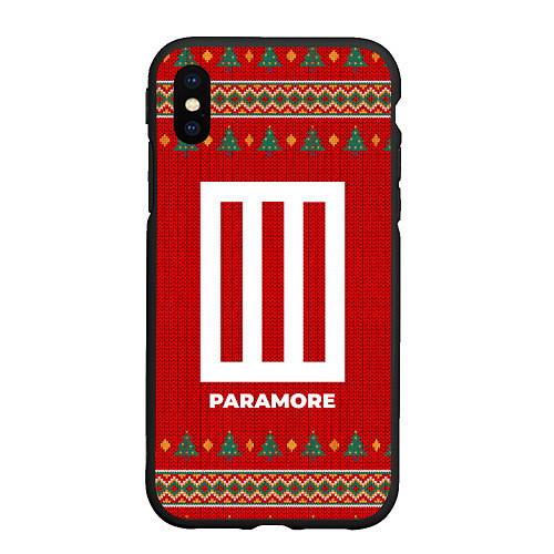 Чехол iPhone XS Max матовый Paramore new year / 3D-Черный – фото 1