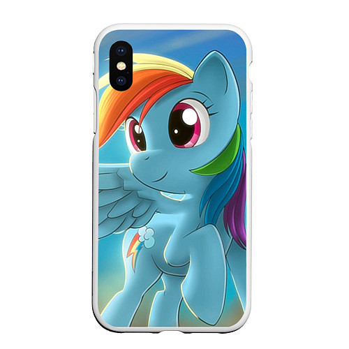 Чехол iPhone XS Max матовый My littlle pony / 3D-Белый – фото 1