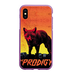 Чехол iPhone XS Max матовый The Prodigy: Red Fox, цвет: 3D-фиолетовый