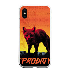 Чехол iPhone XS Max матовый The Prodigy: Red Fox, цвет: 3D-белый