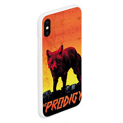 Чехол iPhone XS Max матовый The Prodigy: Red Fox, цвет: 3D-белый — фото 2