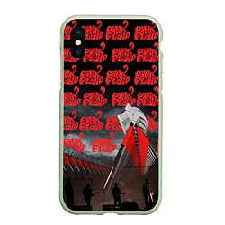 Чехол iPhone XS Max матовый Pink Floyd Pattern