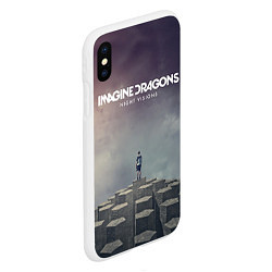 Чехол iPhone XS Max матовый Imagine Dragons: Night Visions, цвет: 3D-белый — фото 2