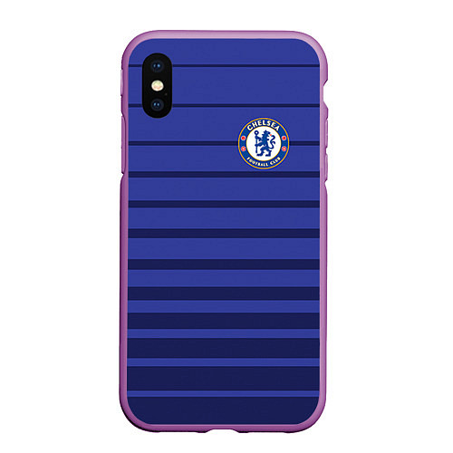 Чехол iPhone XS Max матовый Chelsea: Zola / 3D-Фиолетовый – фото 1