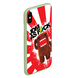 Чехол iPhone XS Max матовый Domo as f*ck, цвет: 3D-салатовый — фото 2