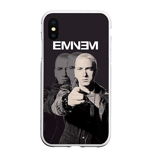 Чехол iPhone XS Max матовый Eminem: You / 3D-Белый – фото 1