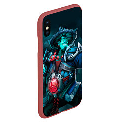 Чехол iPhone XS Max матовый Storm Spirit, цвет: 3D-красный — фото 2