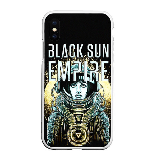 Чехол iPhone XS Max матовый Black Sun Empire / 3D-Белый – фото 1