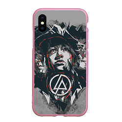 Чехол iPhone XS Max матовый Linkin Park: My Style, цвет: 3D-розовый