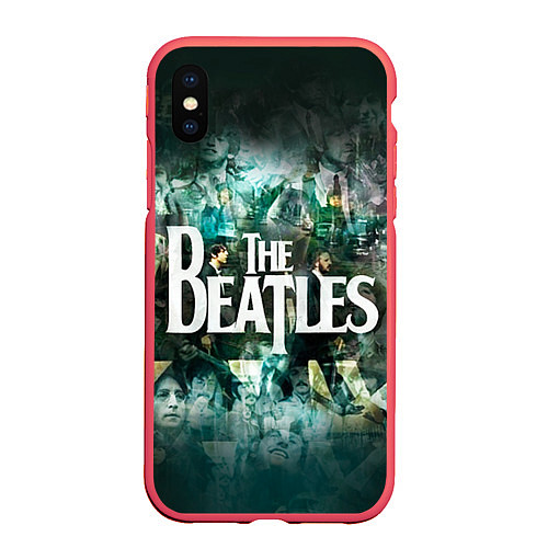 Чехол iPhone XS Max матовый The Beatles Stories / 3D-Красный – фото 1
