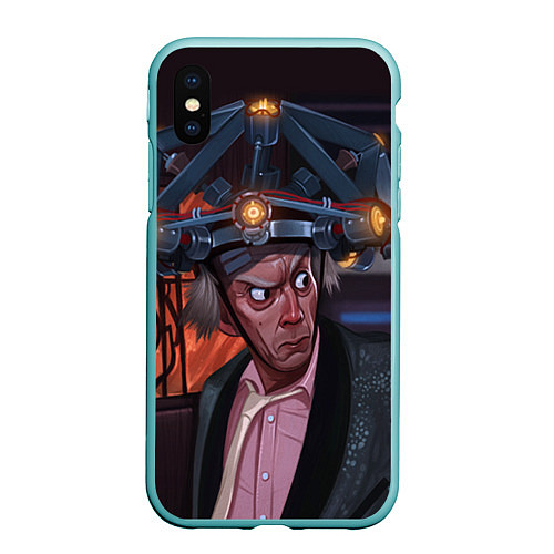 Чехол iPhone XS Max матовый Emmett Lathrop Brown / 3D-Мятный – фото 1