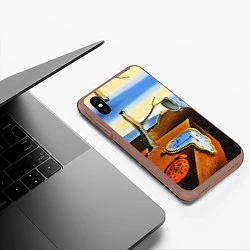 Чехол iPhone XS Max матовый Постоянство Памяти, цвет: 3D-коричневый — фото 2