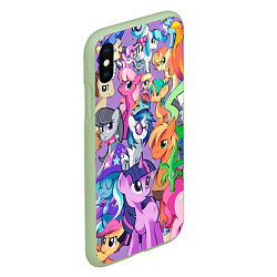 Чехол iPhone XS Max матовый My Little Pony, цвет: 3D-салатовый — фото 2