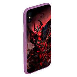 Чехол iPhone XS Max матовый Shadow Fiend, цвет: 3D-фиолетовый — фото 2